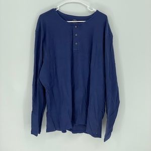 T & B Blue Long Sleeve Hensley Shirt